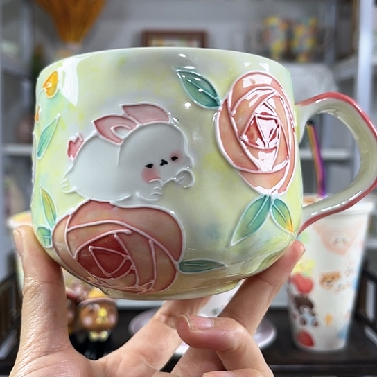 手绘高温釉下彩陶瓷