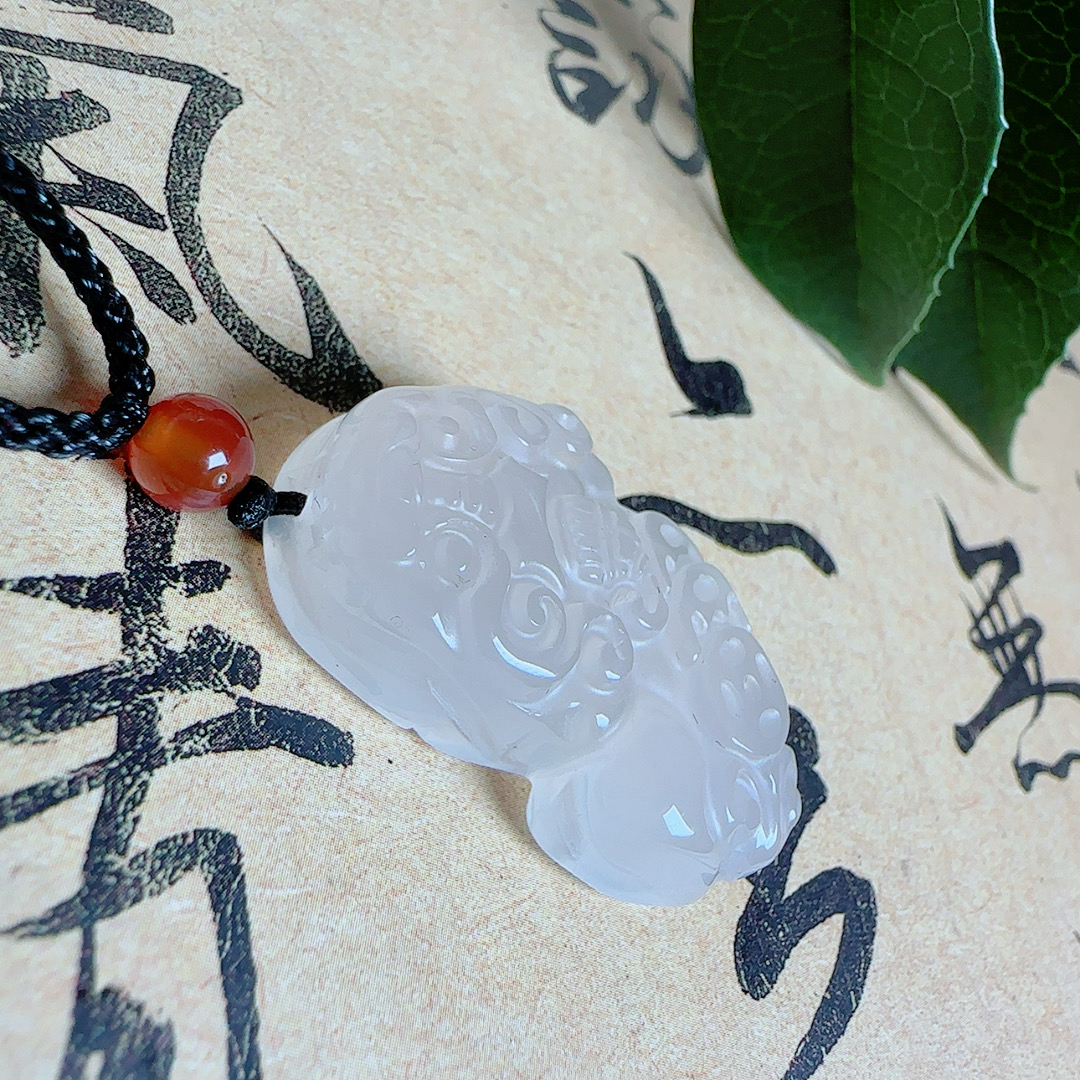 205佳人严选正品玉石-白月光貔貅吊坠（多样性发货发一条）