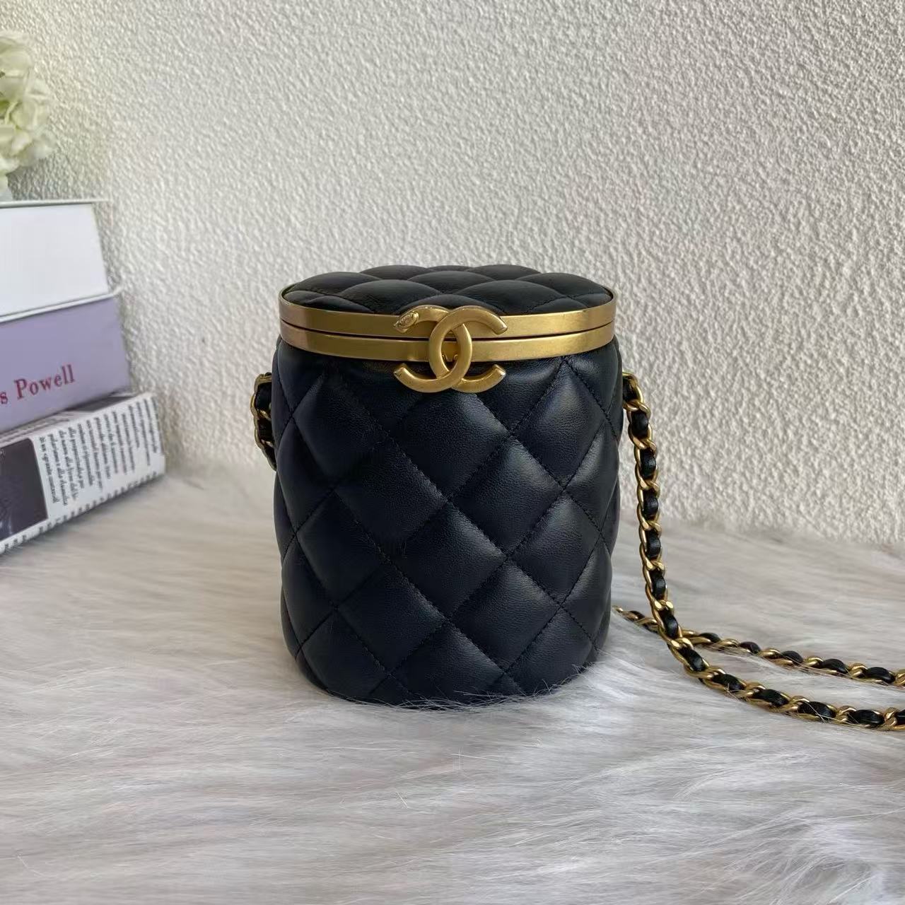 99新 Chanel/香奈儿 【夏玮玮专属】21A mini手工坊化妆包/ 7420
