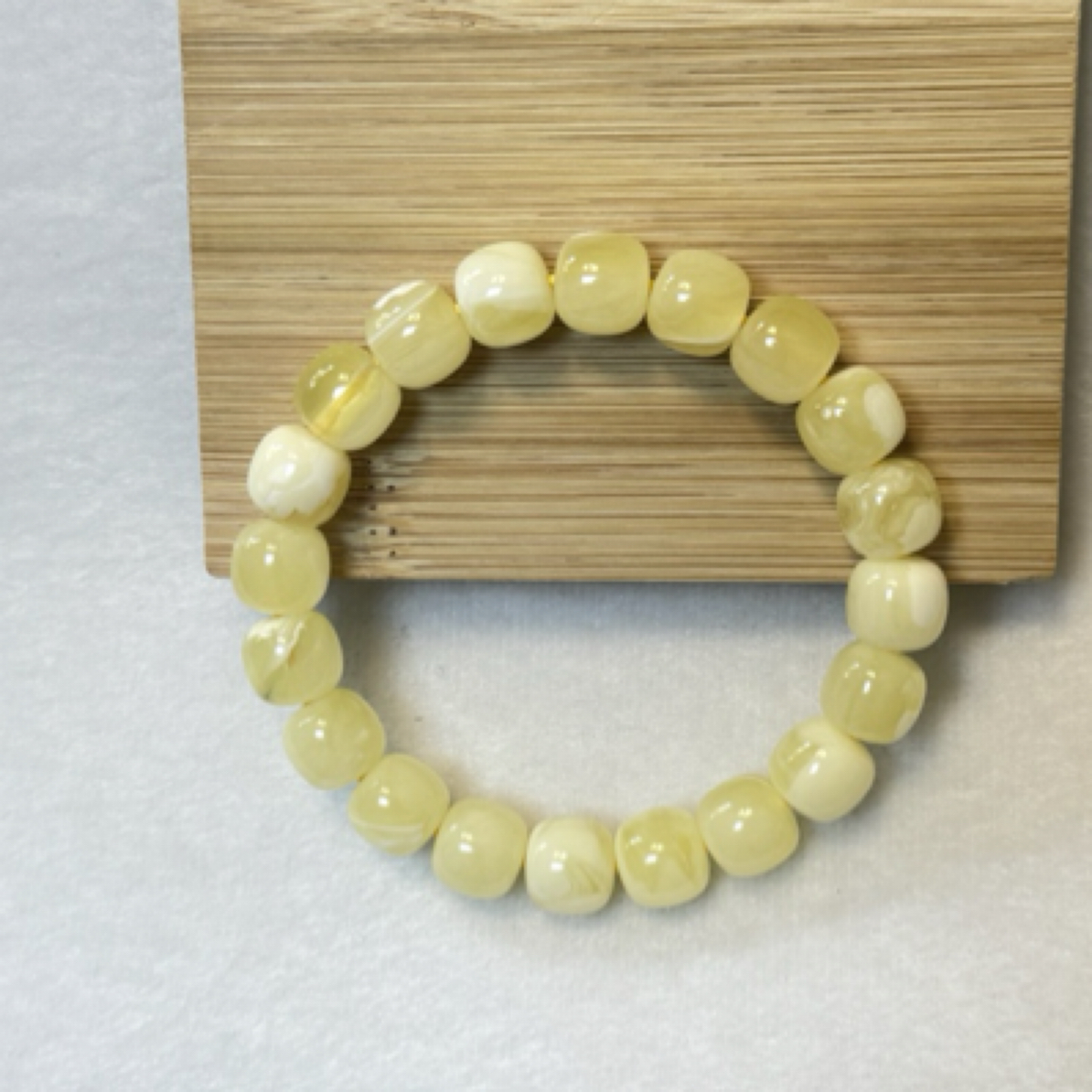 同料蜜蜡11m老型荧光时尚瓷白花蜜蜡单圈