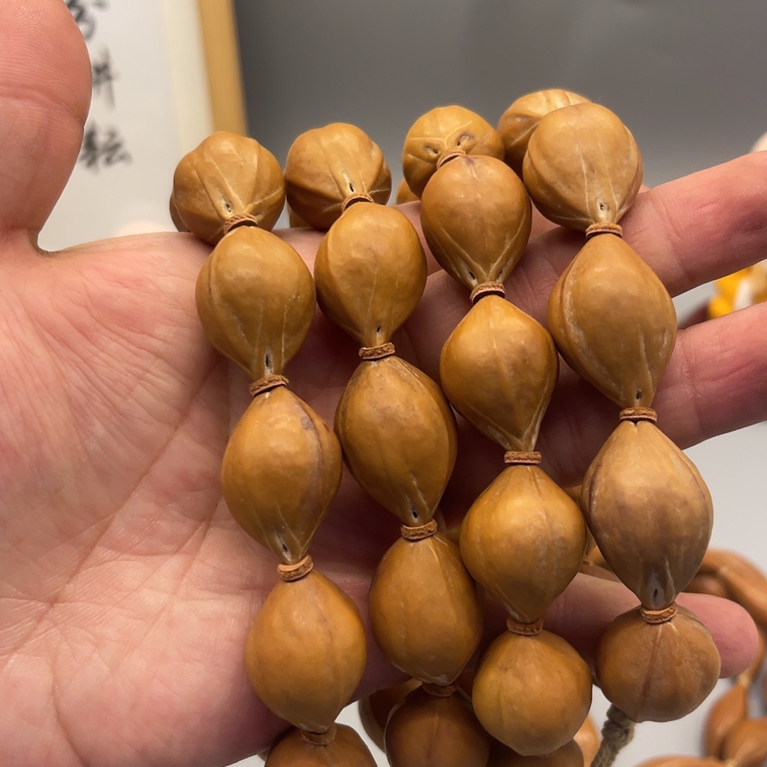 橄榄核手串18高桩蜜桃紫皮