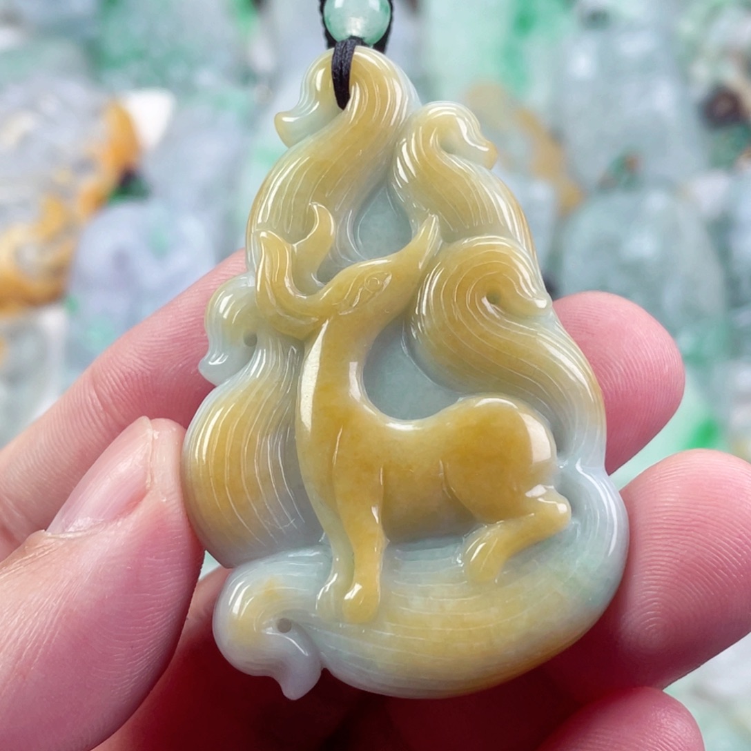 翡翠未镶嵌吊坠(不含链)