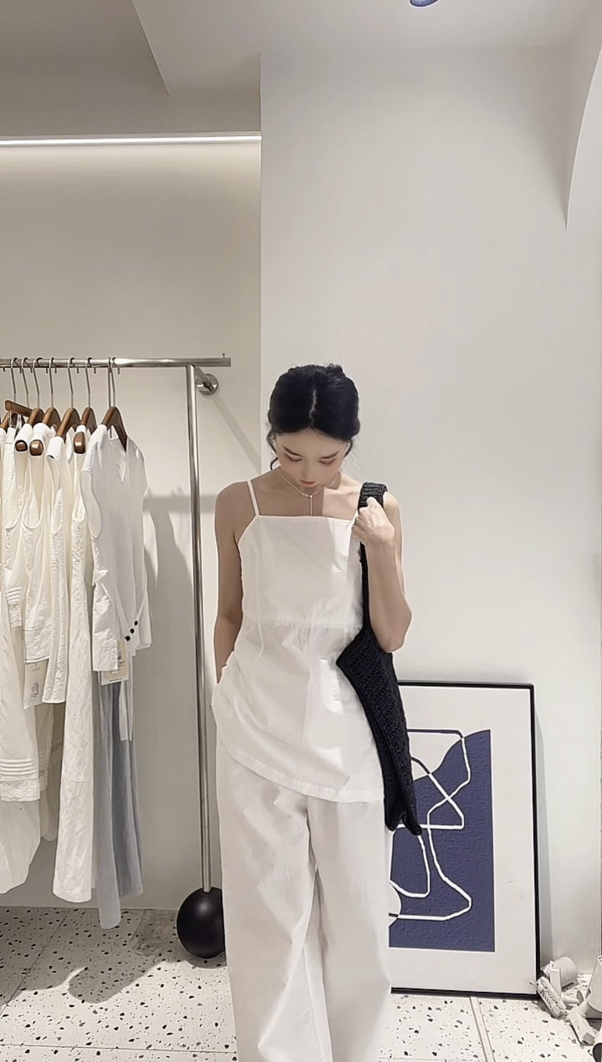 韩系气质小衫设计感收腰显瘦针织百搭修身上衣