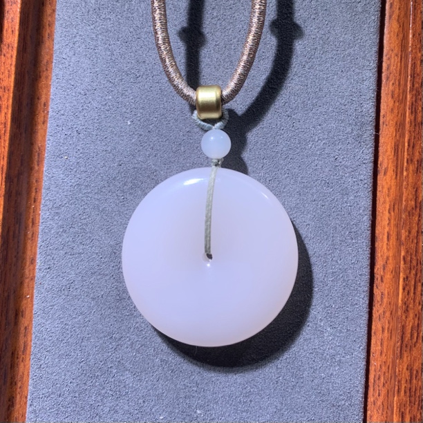 客户专拍 和田玉平安扣 吊坠