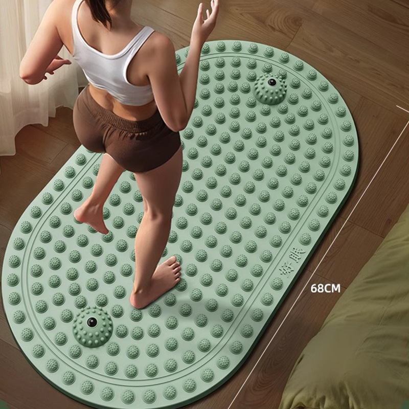 超慢跑指压板足底穴位按摩垫通经络硅胶趾压板家用脚底穴位按摩板