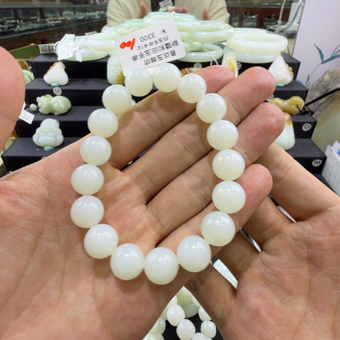 和田玉未镶嵌手串新疆和田玉手串