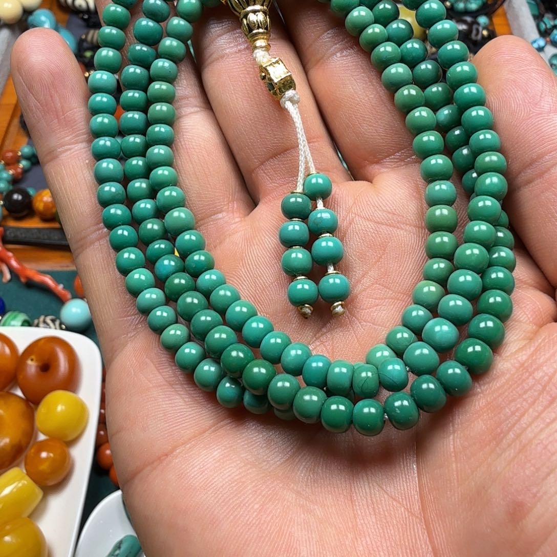 未镶嵌绿松石手链绿松石长串