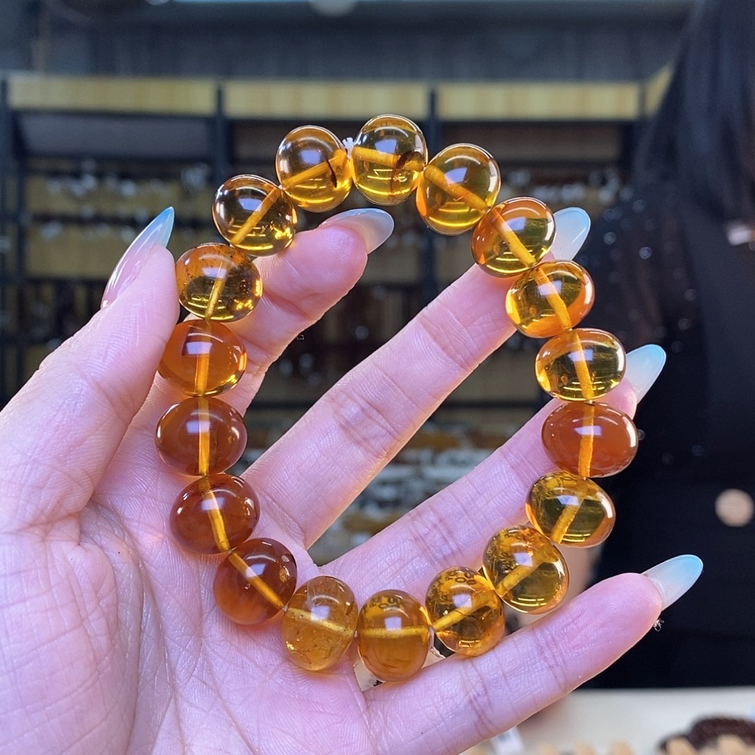 未镶嵌琥珀裸石14m金珀