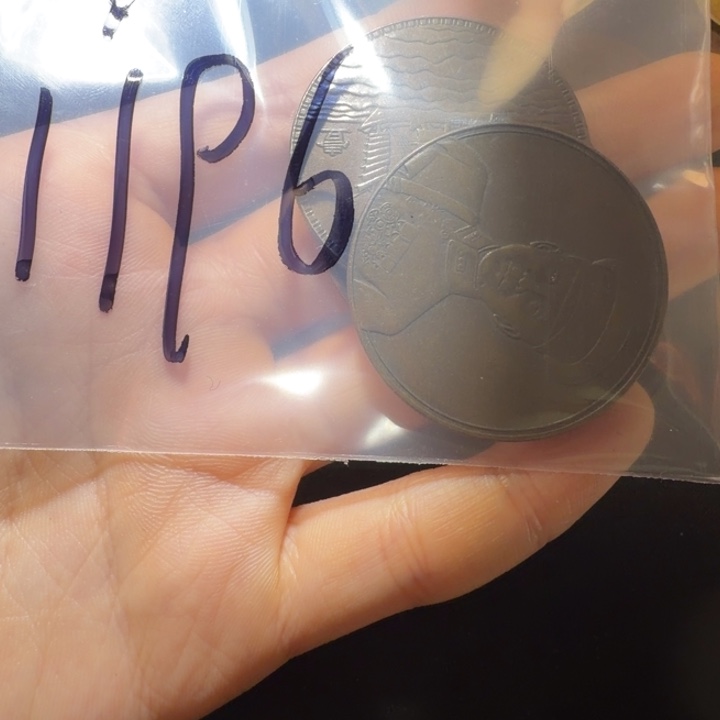 用***6三枚工艺品铜币摆件