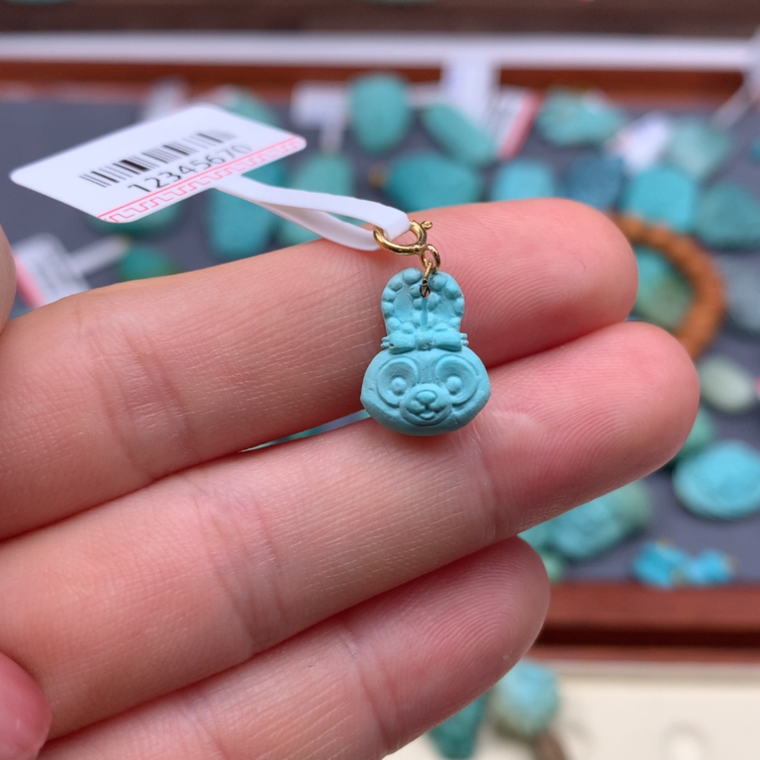 绿松石18K金镶嵌绿松石