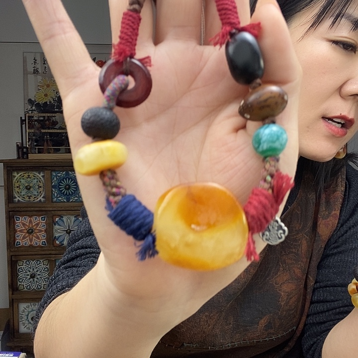 蜜蜡项链未镶嵌项链