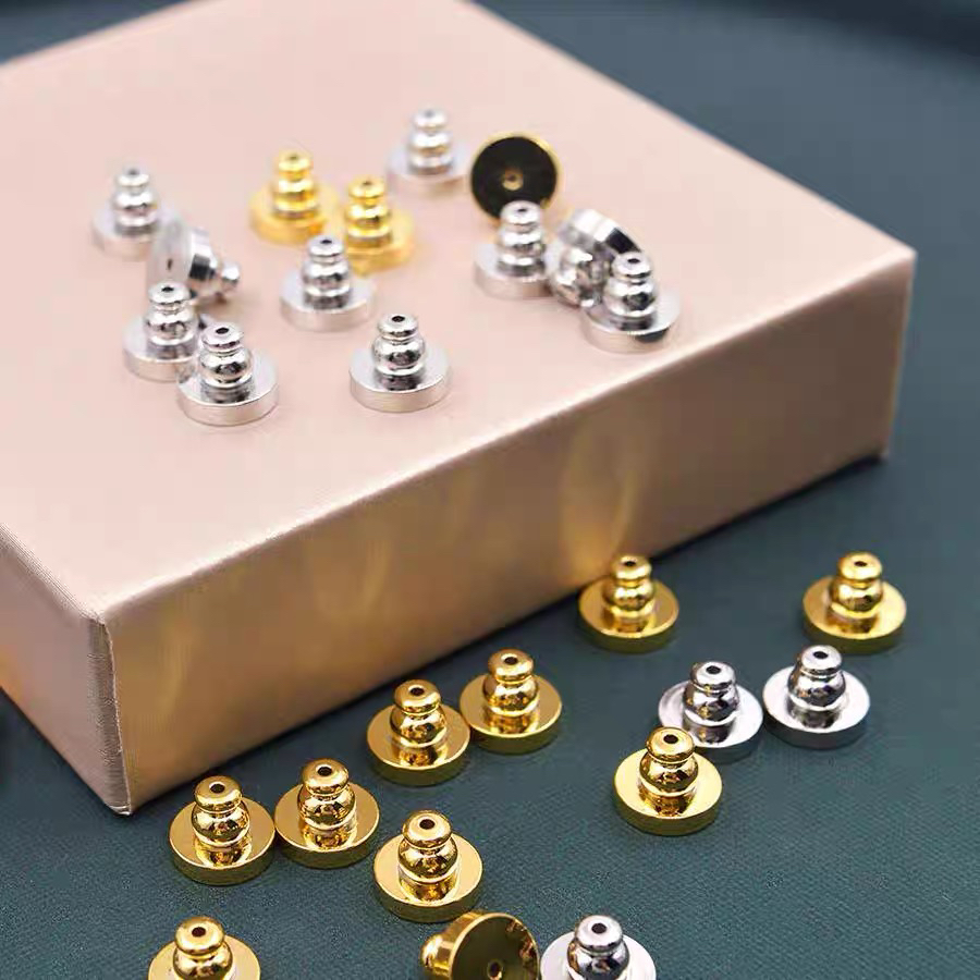 铜合金耳饰 铜合金耳饰 品牌定制耳堵 金色银色枪黑色激光刻标