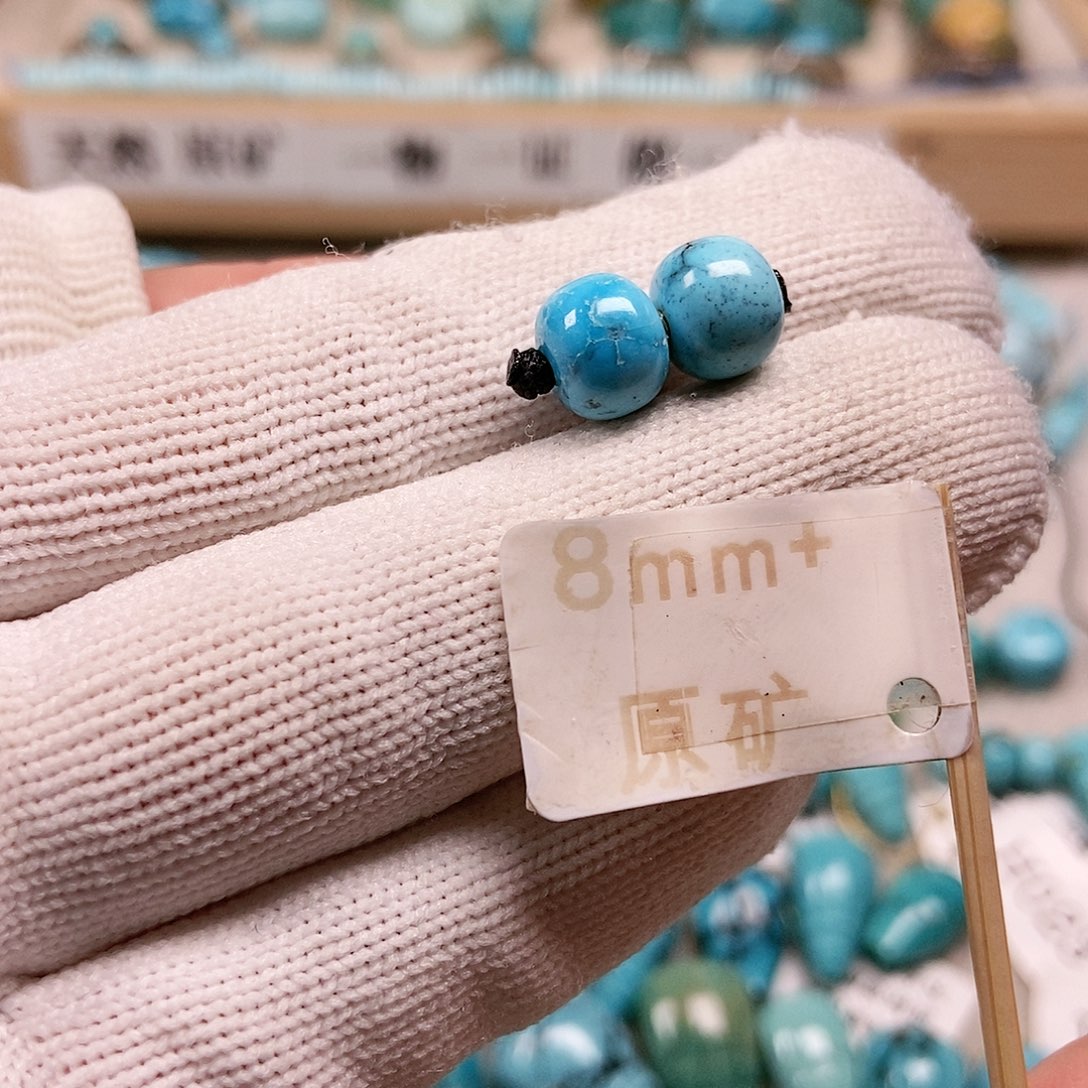 未镶嵌绿松石珠宝半成品