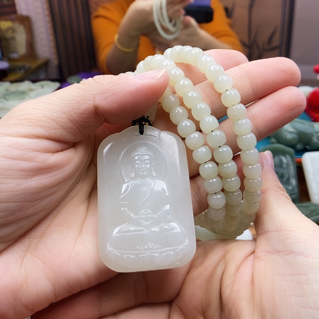 颈饰未镶嵌和田玉浙****强