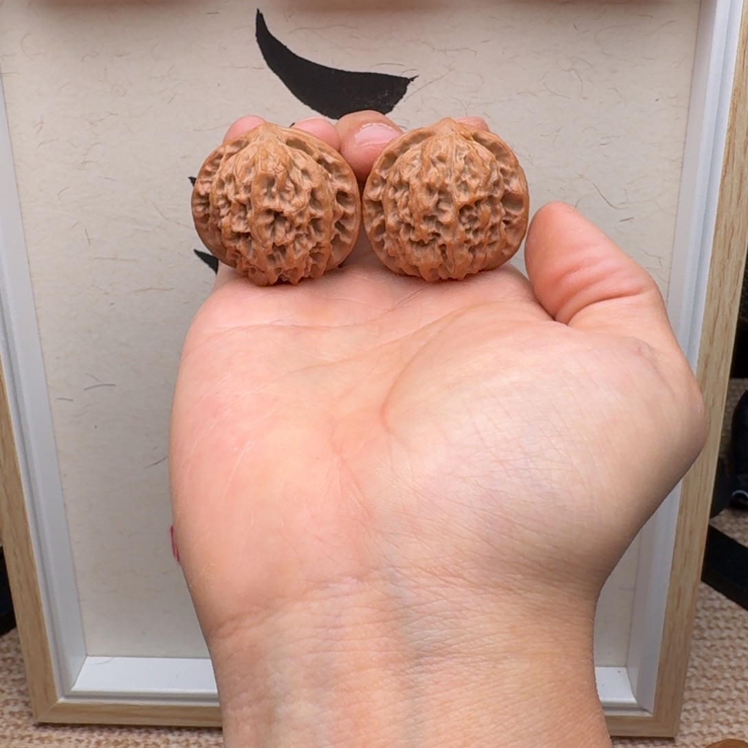 文玩核桃把件3872野生