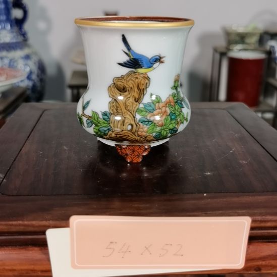 手工手绘釉盆大徳堂