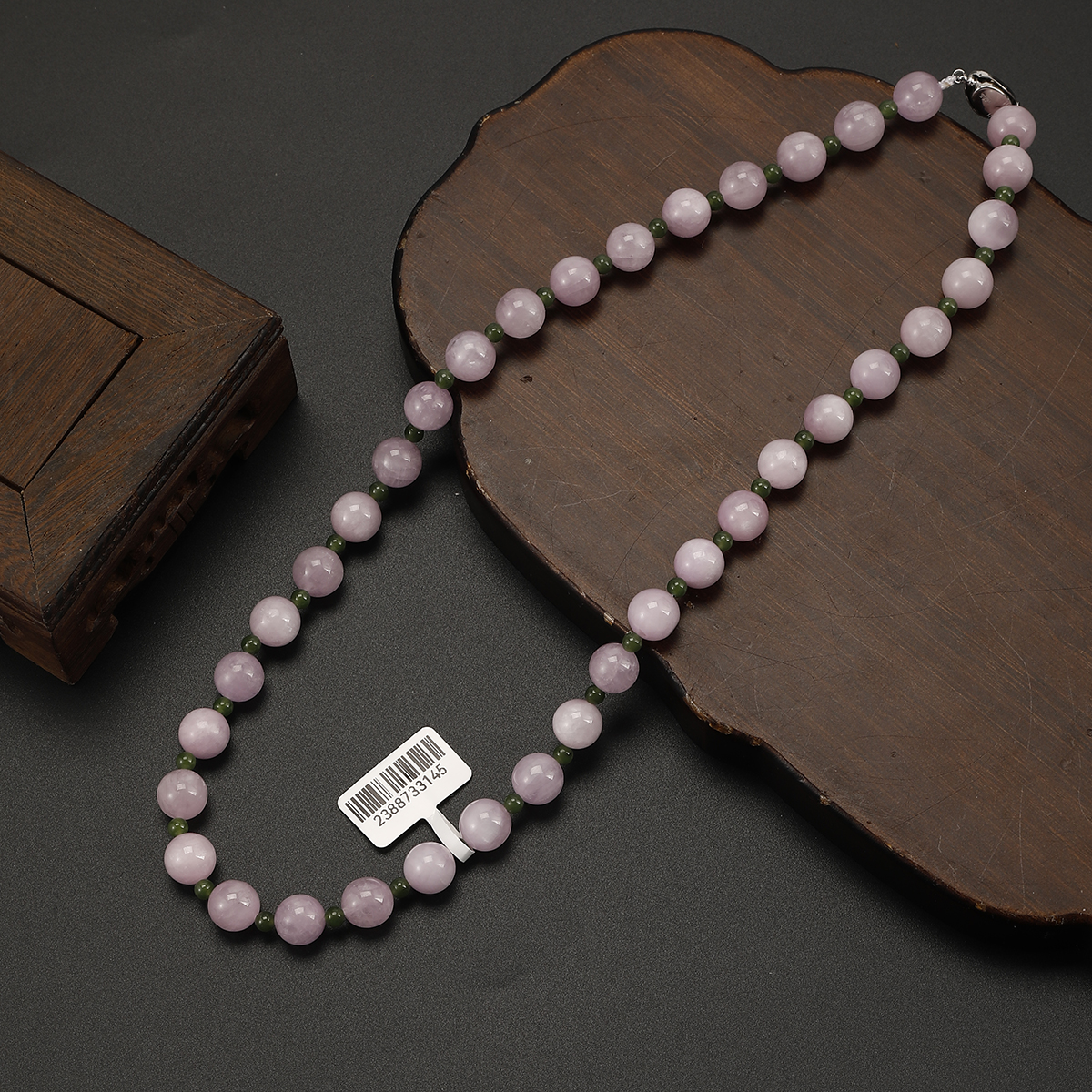 【仓播】紫锂辉碧玉项链  多样性发其一