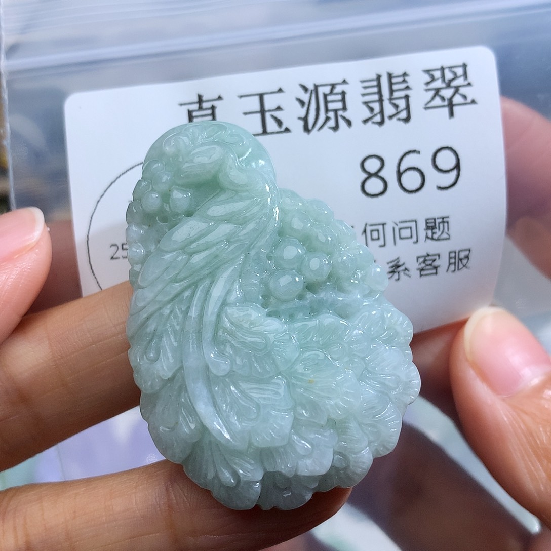 翡翠未镶嵌颈饰869