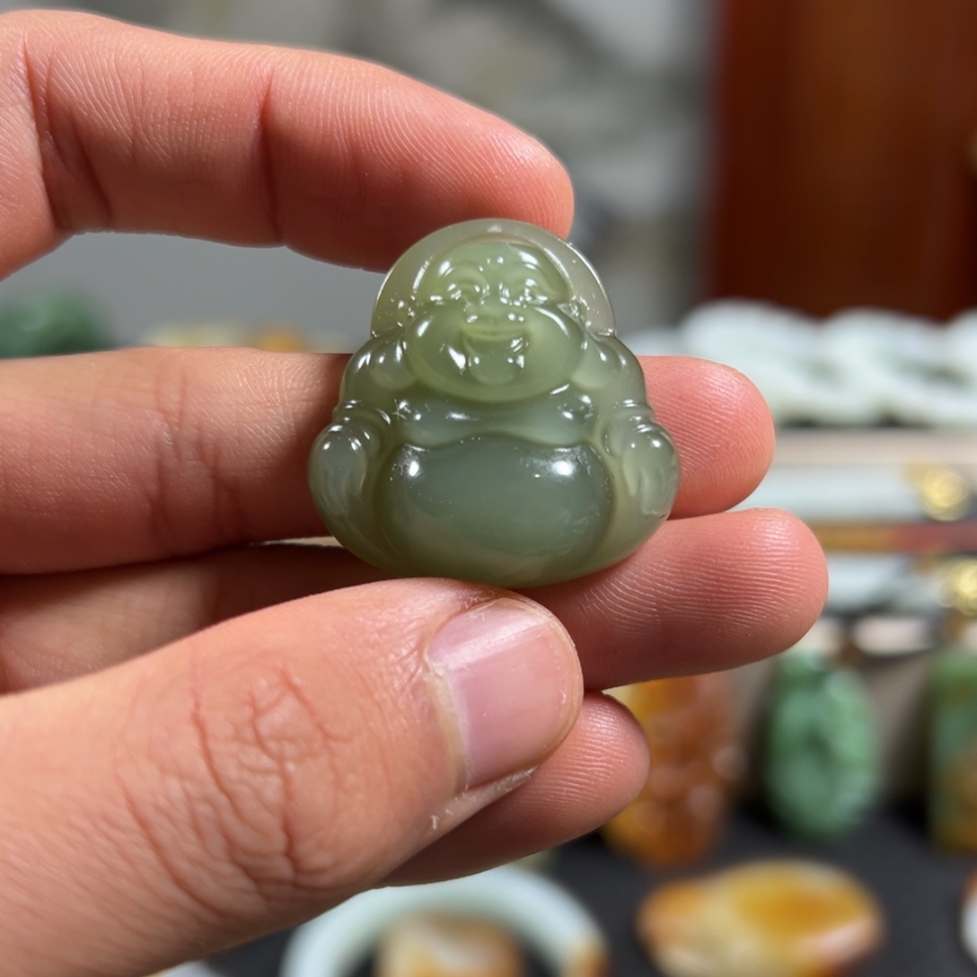 和田玉未镶嵌吊坠(不含链)