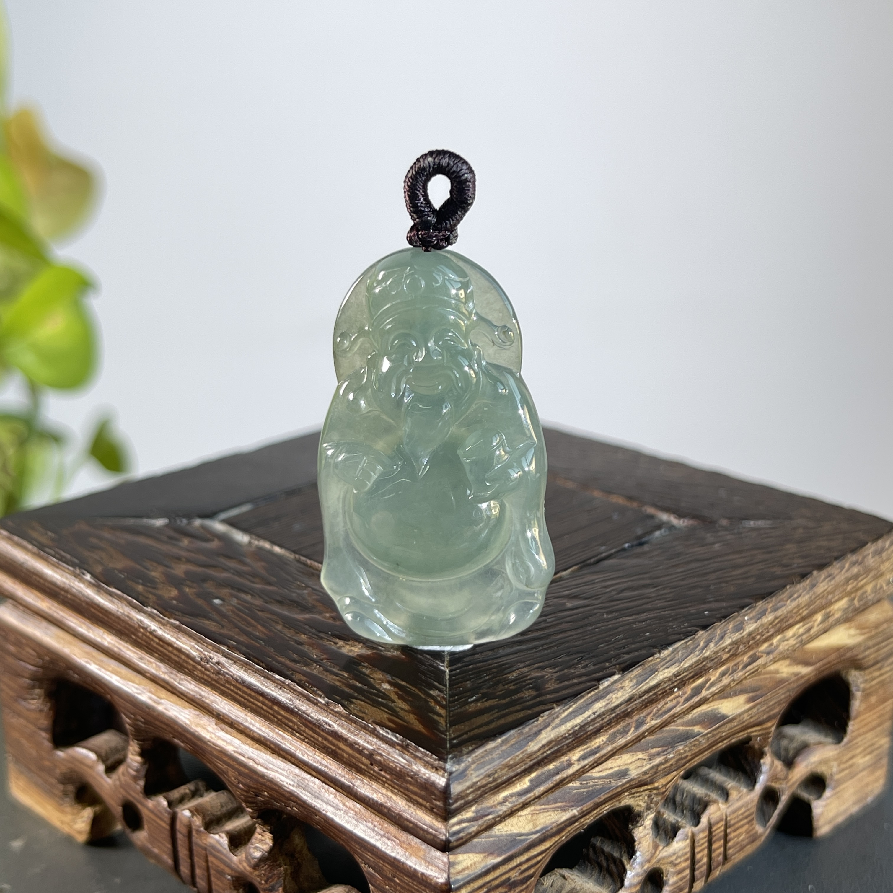 JSB03-88  天然缅甸A货翡翠  财神