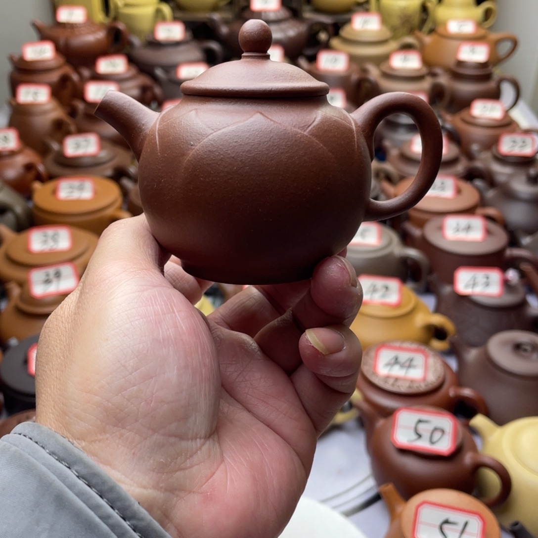 紫砂茶壶宜兴紫砂半手工