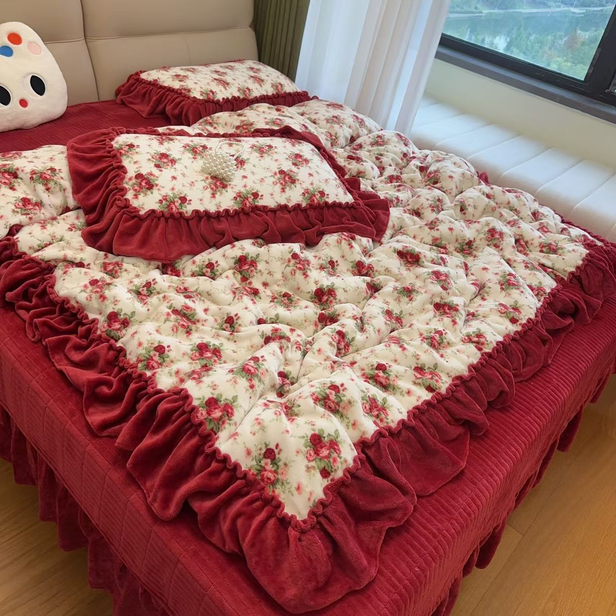 爆款加绒床品套件听清楚下单