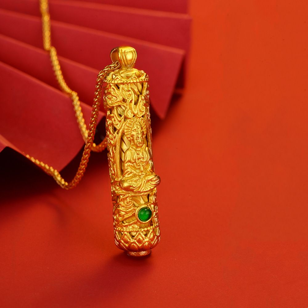 24-KK1063龙柱观音吊坠