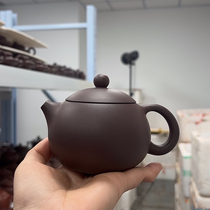紫砂茶壶素*西施紫泥