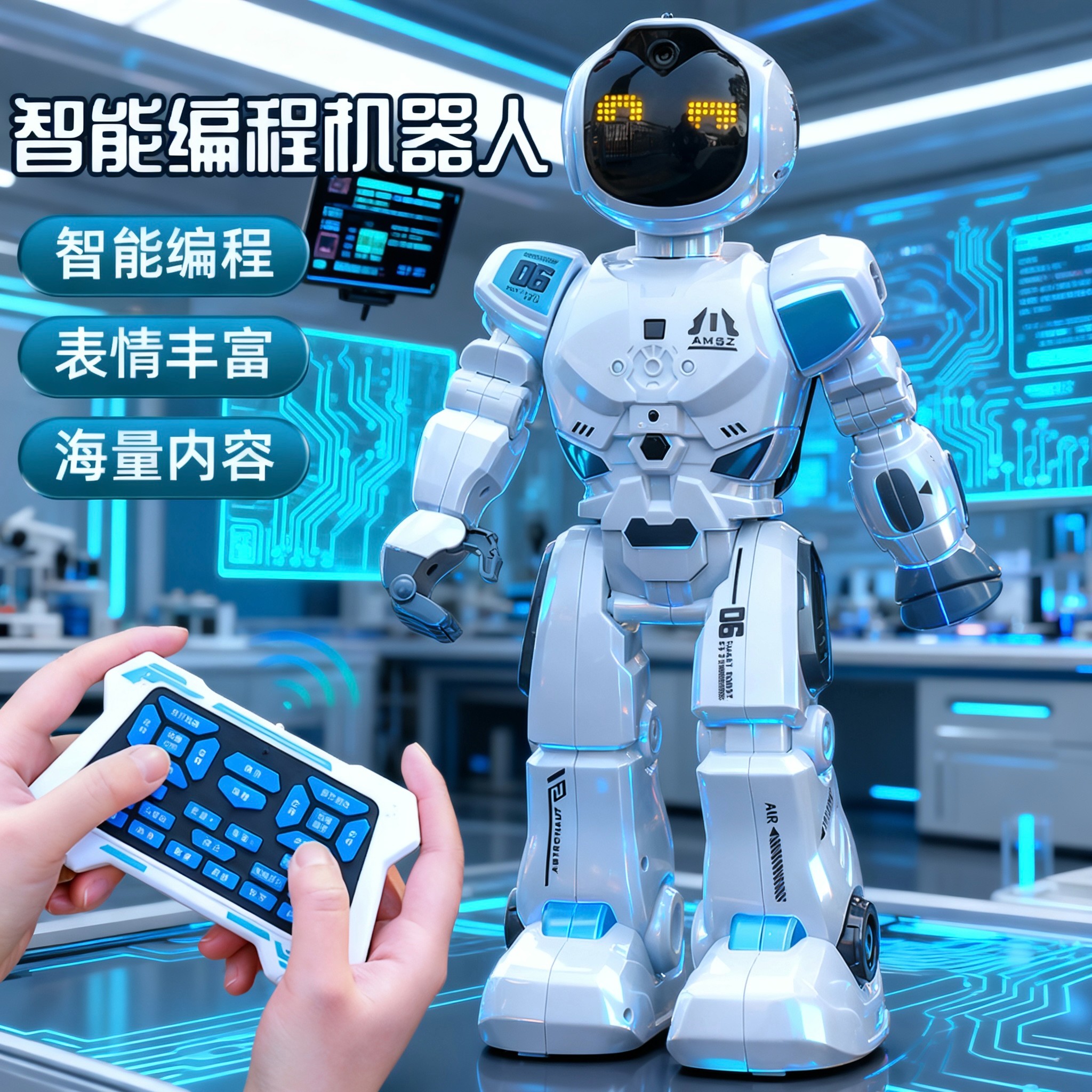 新款智能机器人儿童AI人工编程早教跳舞电动遥控玩具男孩生日礼物