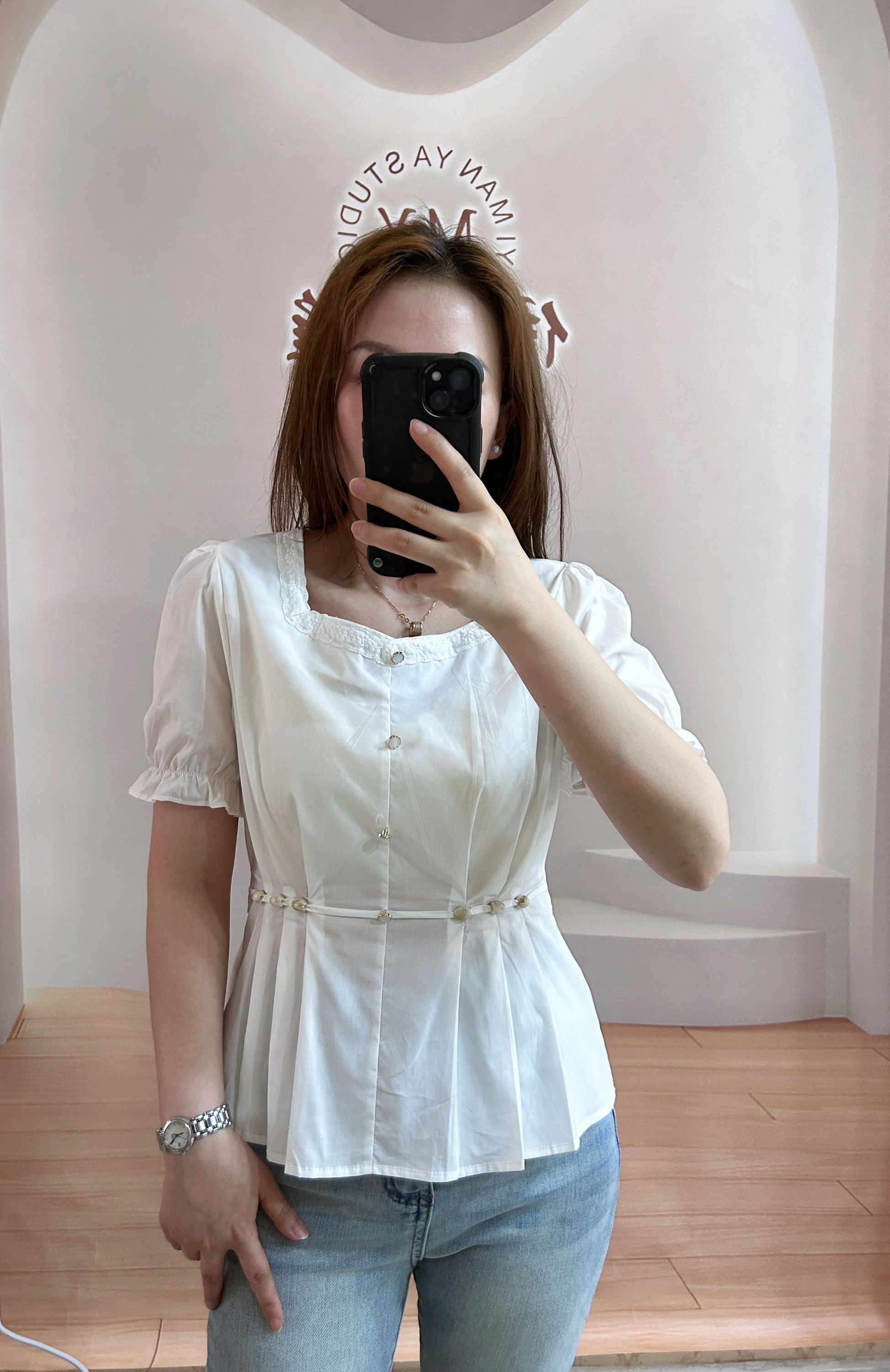 9311#新款夏季【衣长52】时尚休闲烫珠气质上衣【1-2】