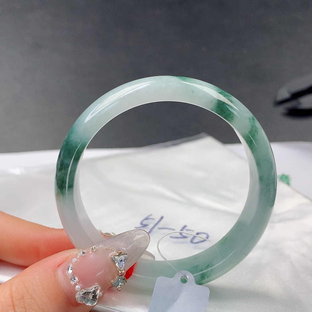 翡翠手镯未镶嵌005.正50.7