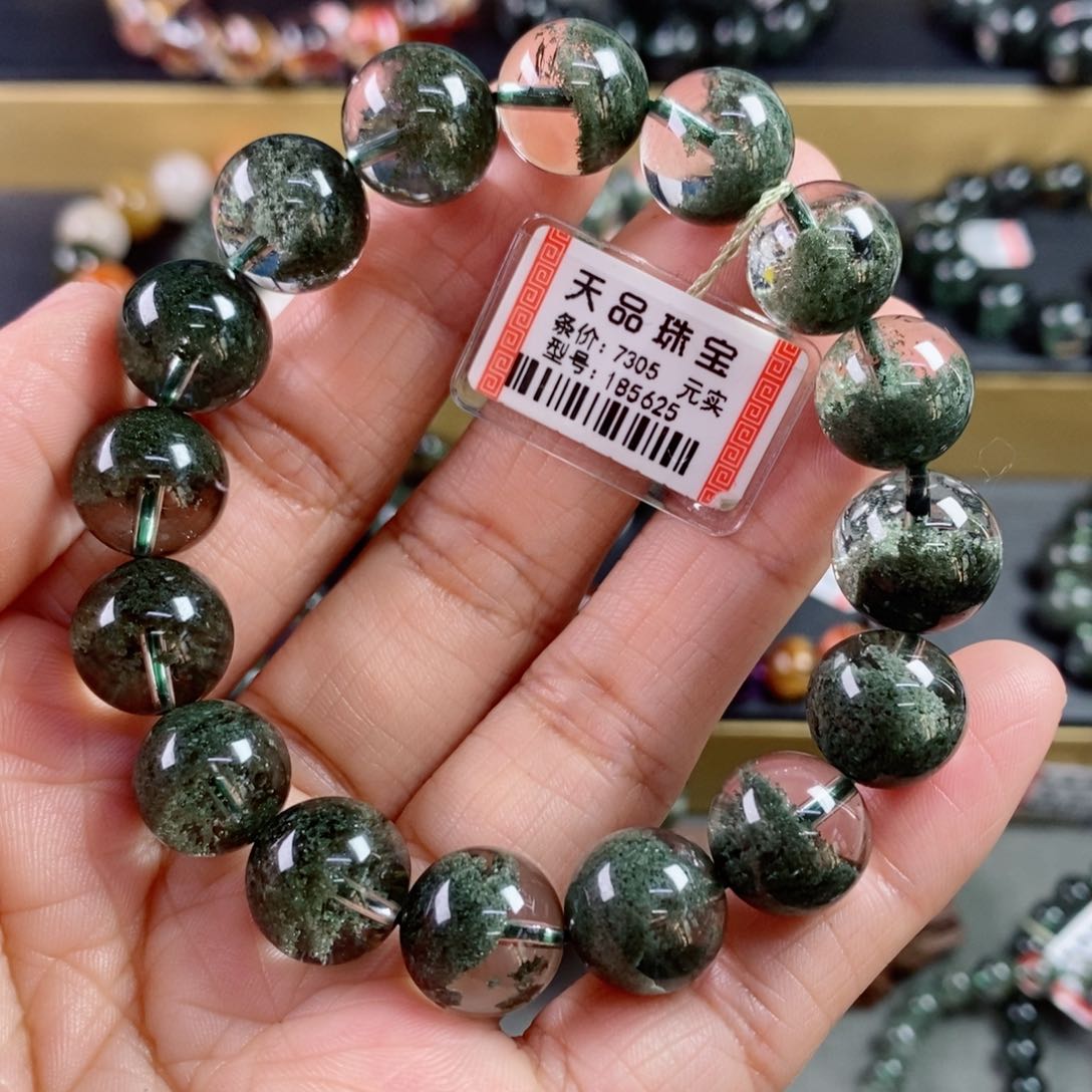 水晶手链未镶嵌绿幽灵手链185625