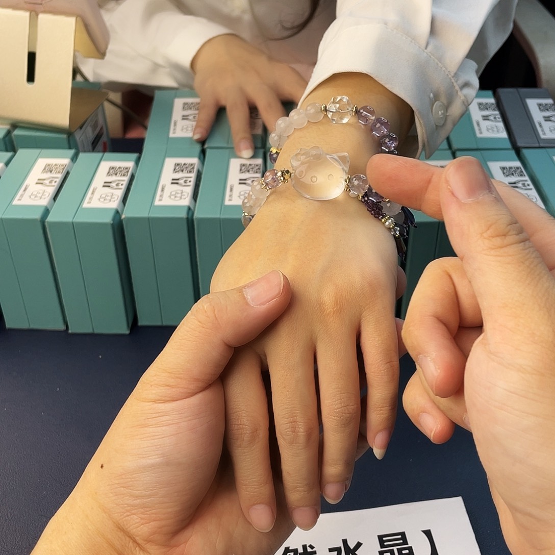 水晶银S925镶嵌手链