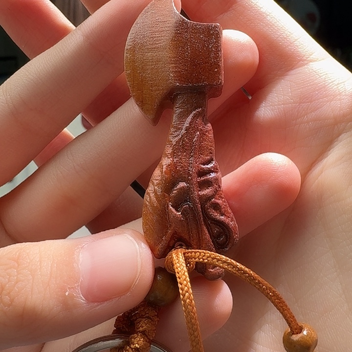 桃核吊坠树脂斧头吊坠20