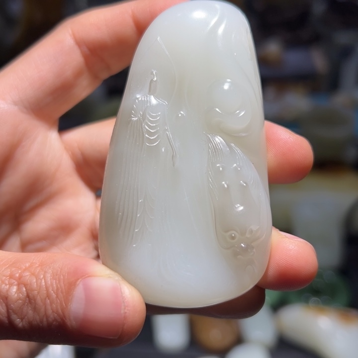 和田玉（白玉）车挂未镶嵌用****5