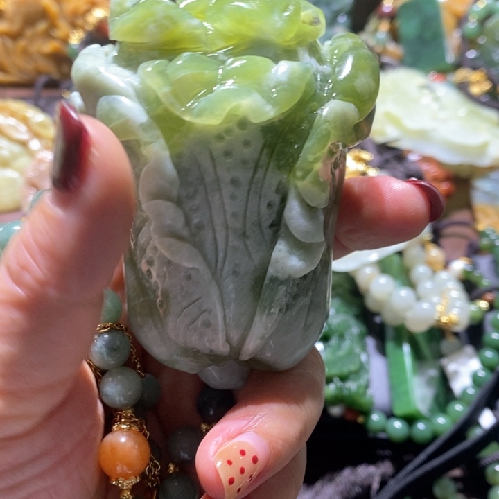 岫玉毛衣链未镶嵌