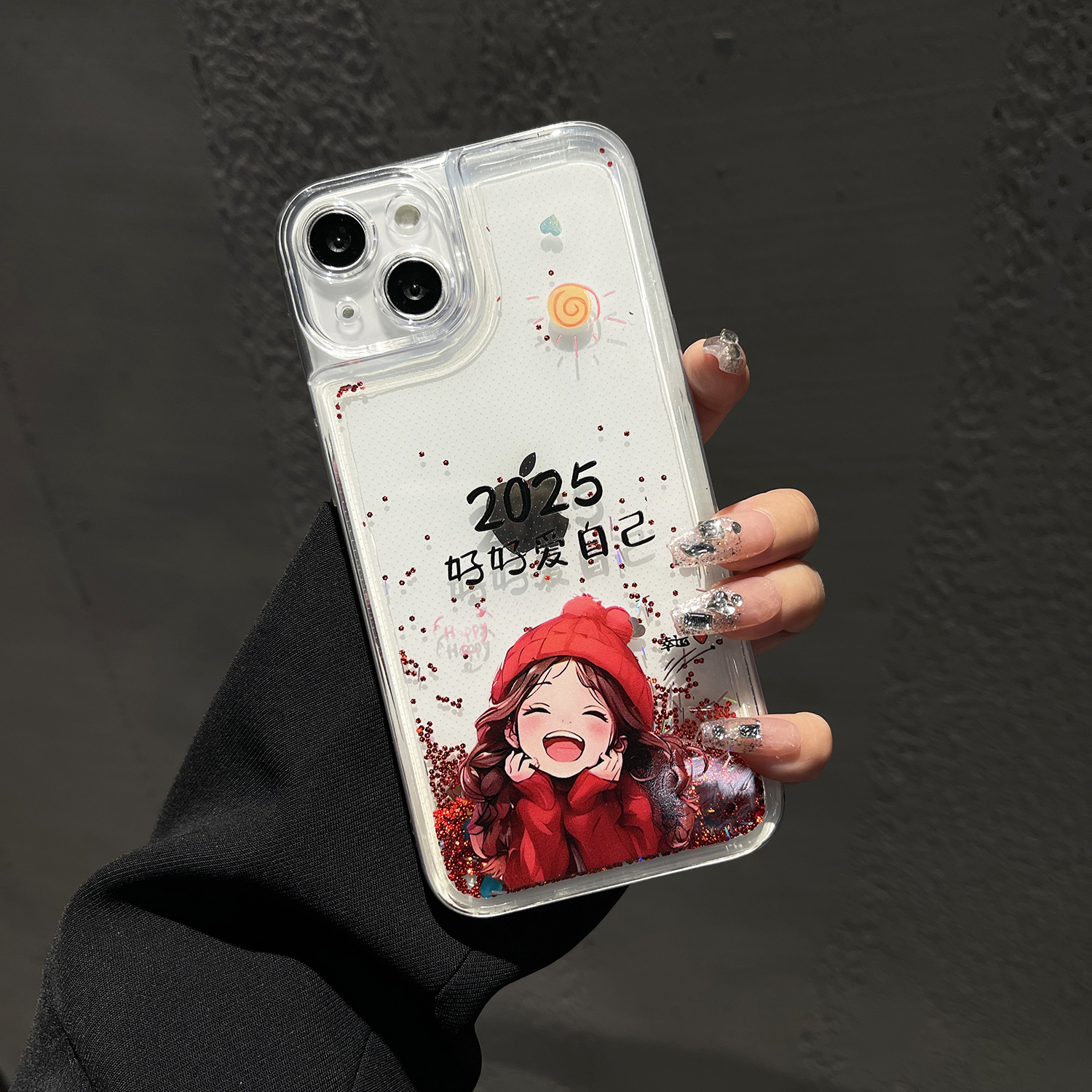 适用苹果16promax手机壳iPhone15plus保护套ip14pro流沙软壳保护p