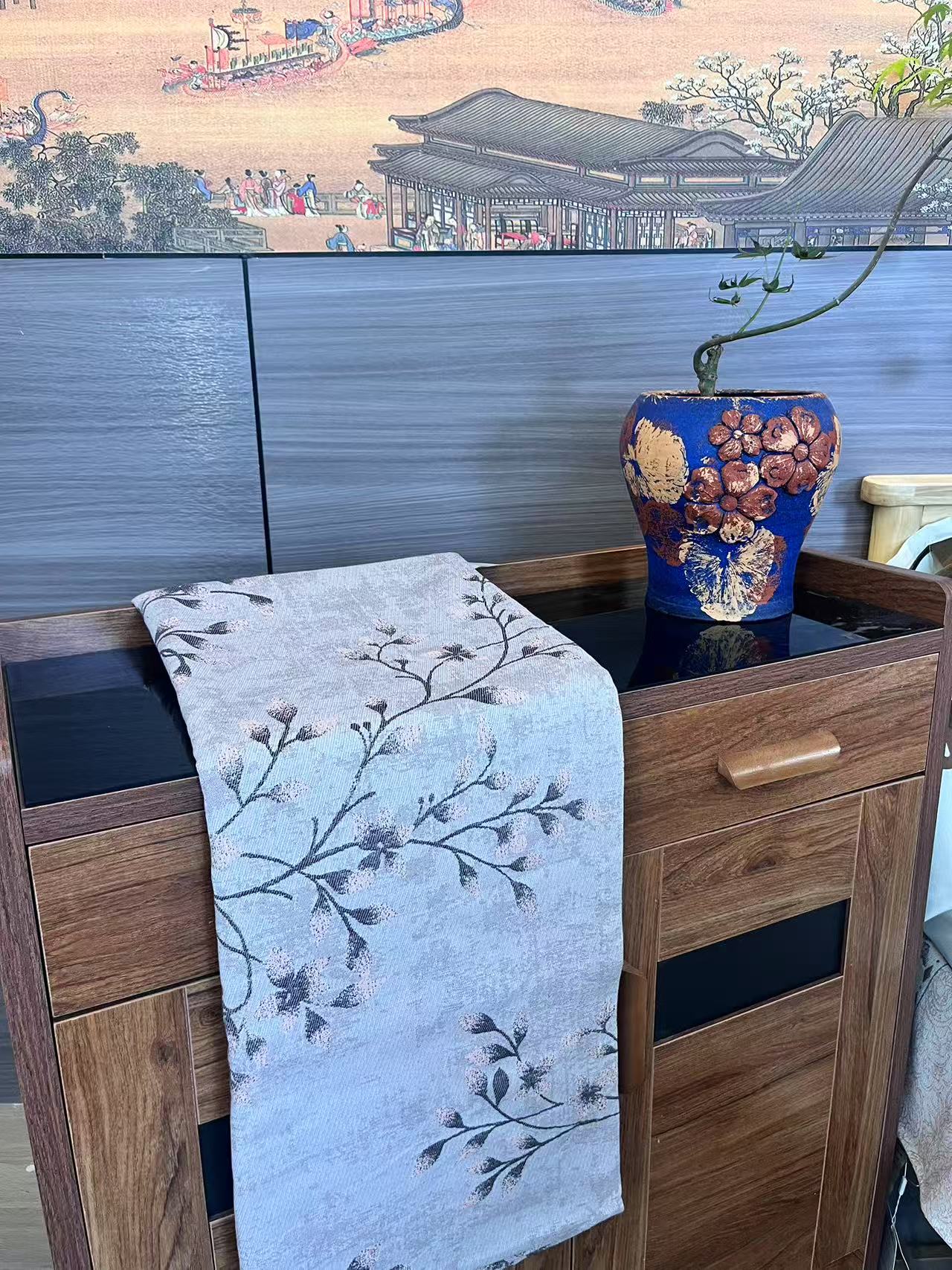 【DADONG·粉枝】48*74高定枕套一对装可机洗