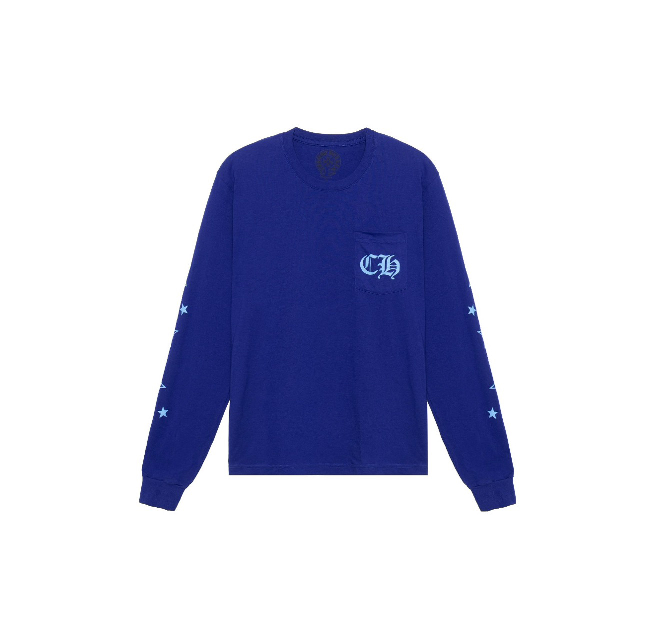 全新未使用 Chrome Hearts/克罗心 22新款 星星印花Logo圆领卫衣L