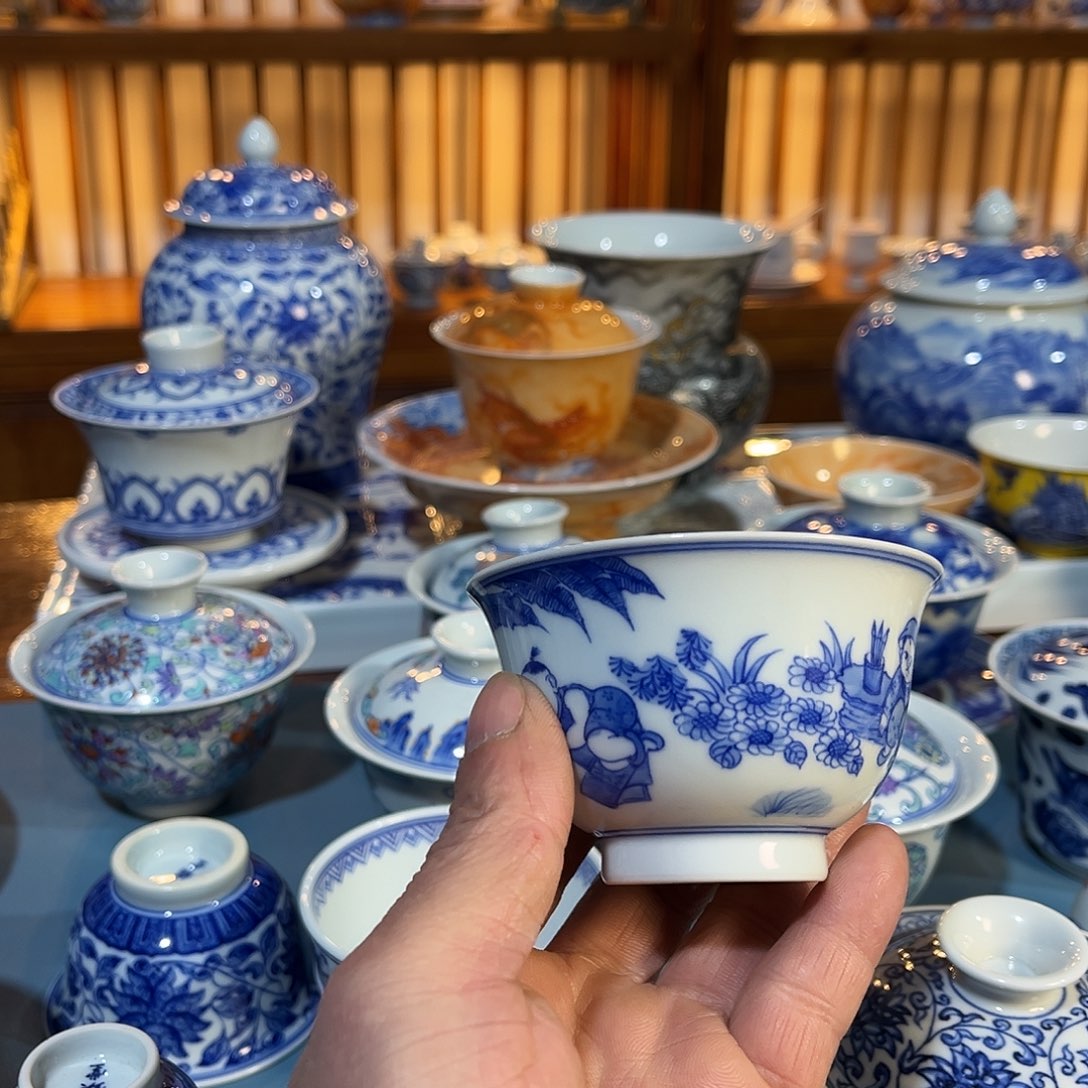錡镇堂手工手绘杯
