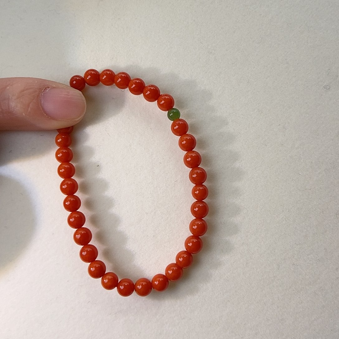 南红玛瑙手链未镶嵌设计款