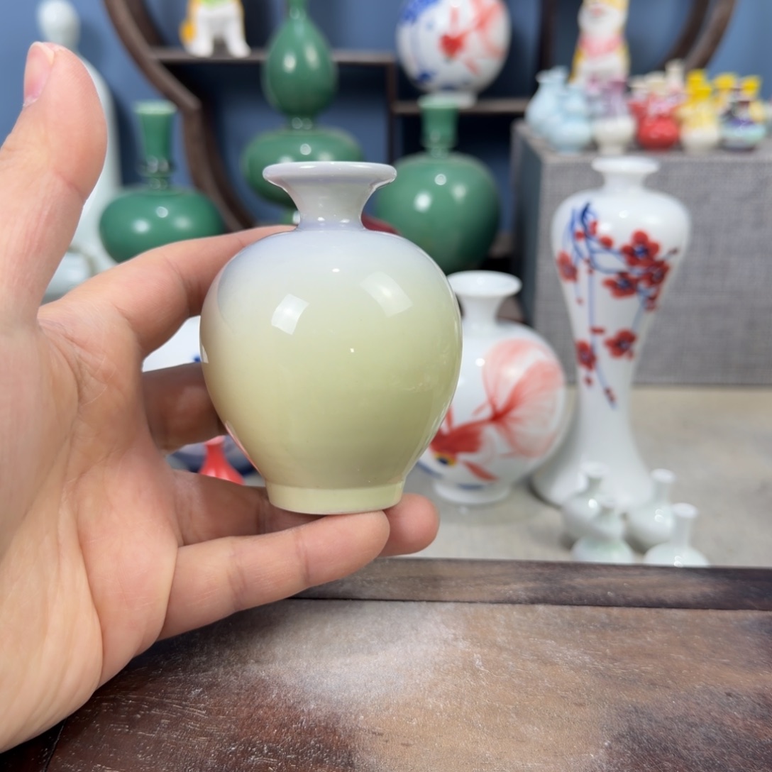 陶瓷手工小花器摆件