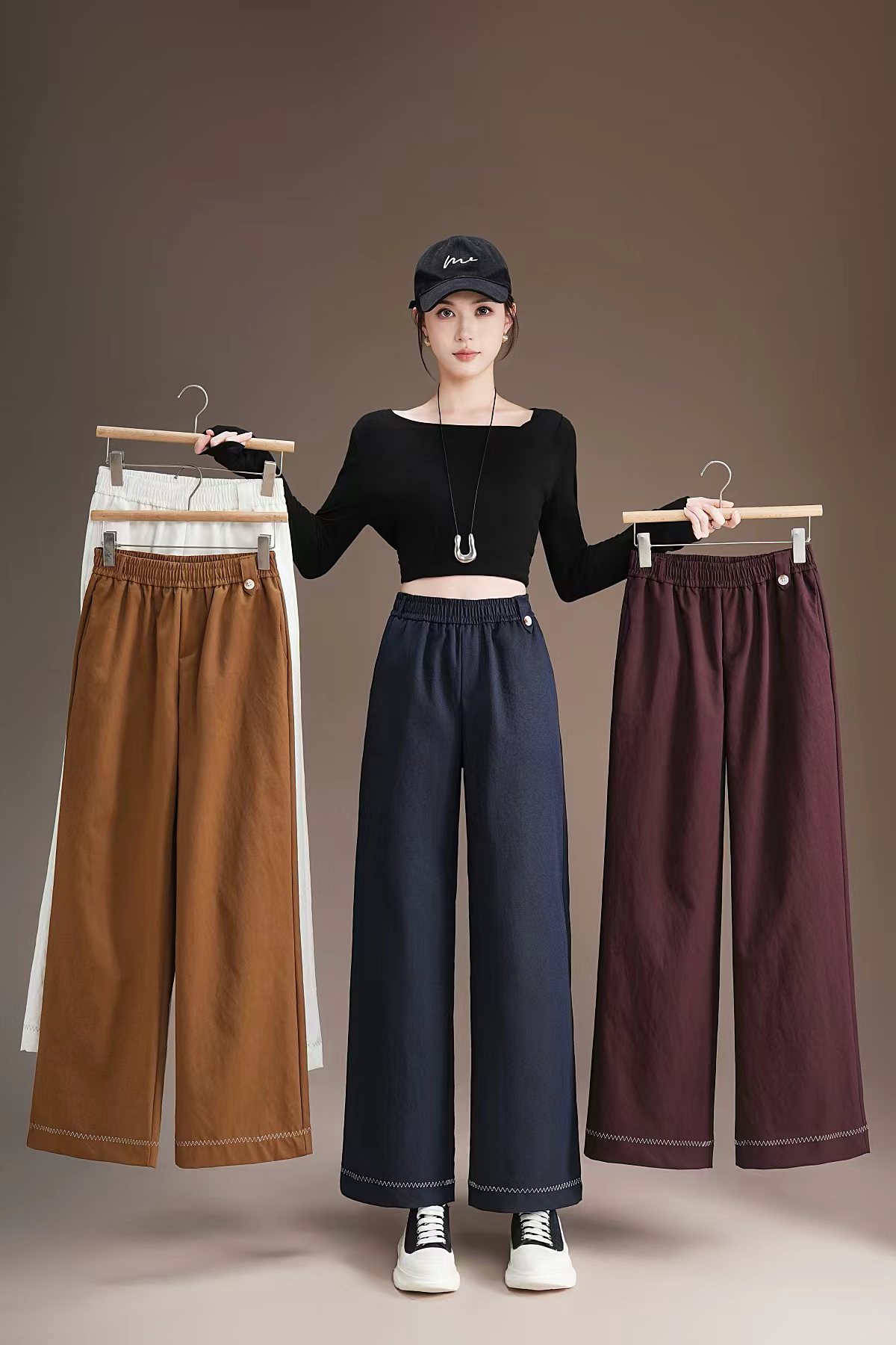 【LU家柜柜原版订单】女神休闲风花苞裤2522 