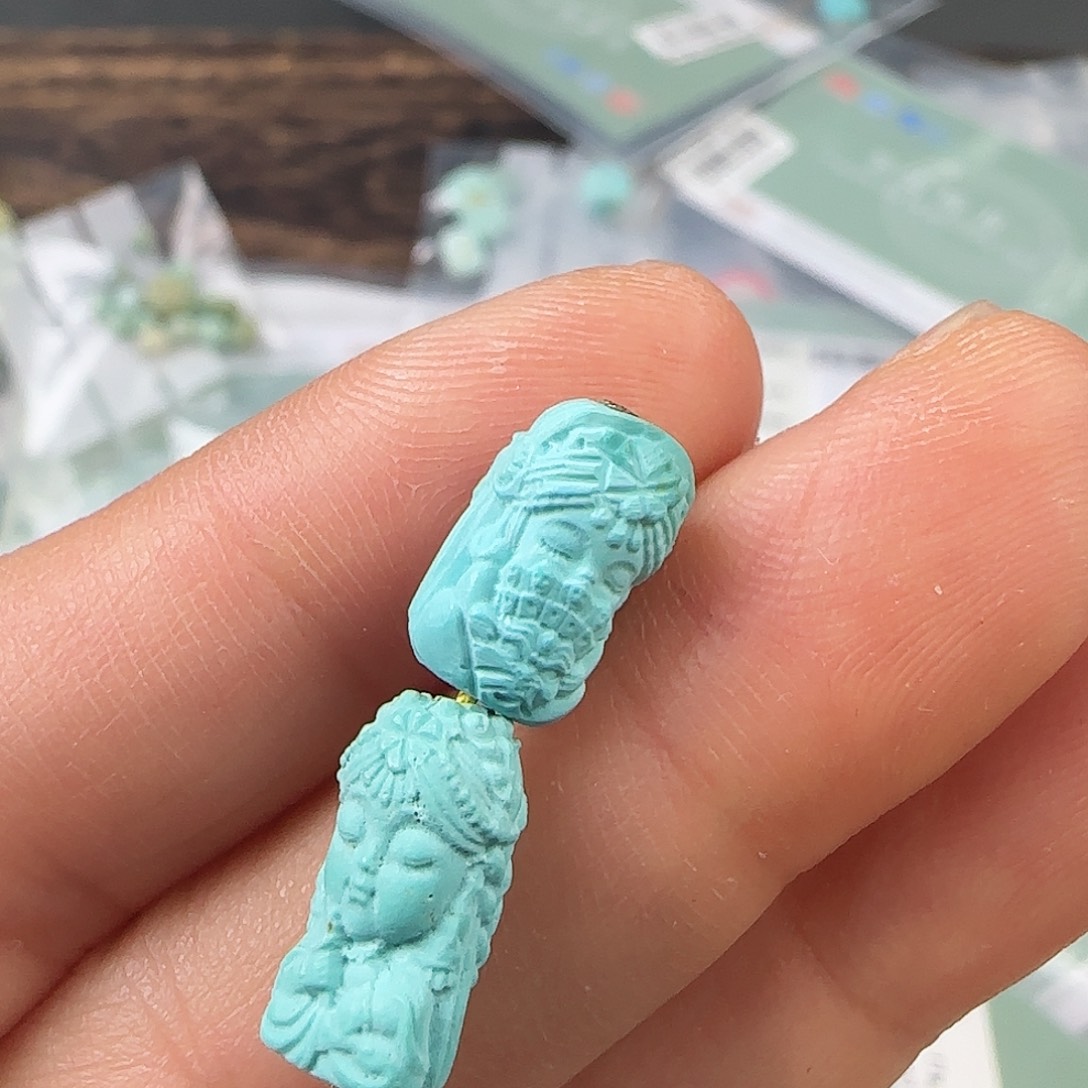 绿松石珠宝半成品未镶嵌