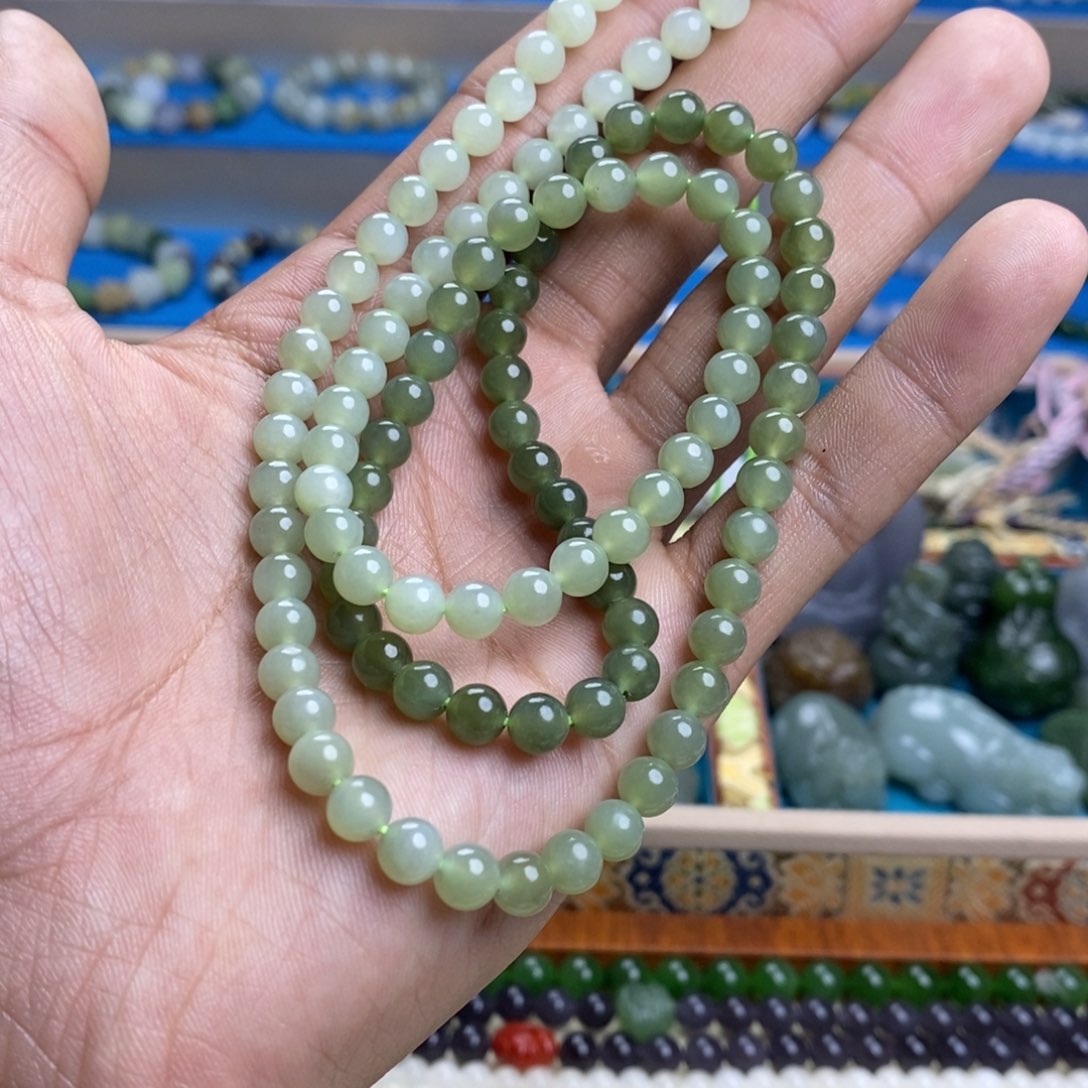 和田玉手串未镶嵌