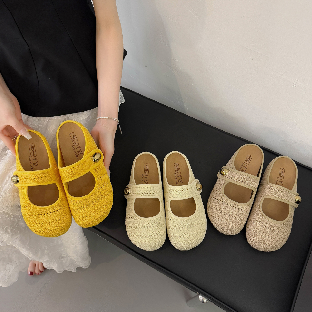 KC百搭时尚包头拖鞋女鞋