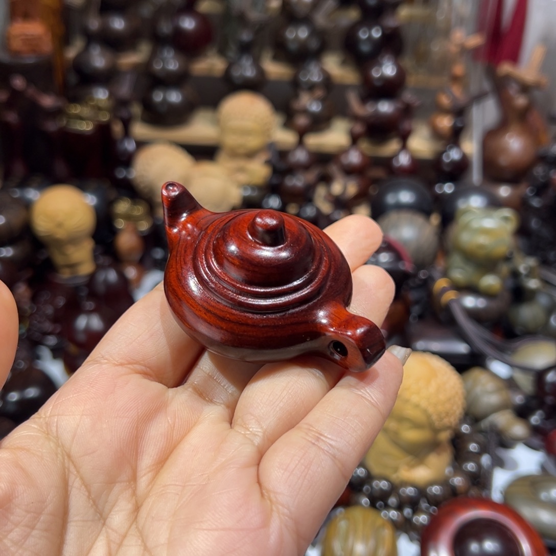 香榧木东非紫檀把把壶