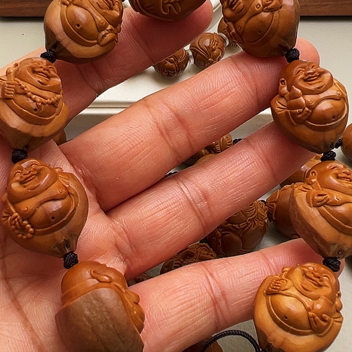 橄榄核手串/手链包衣弥勒