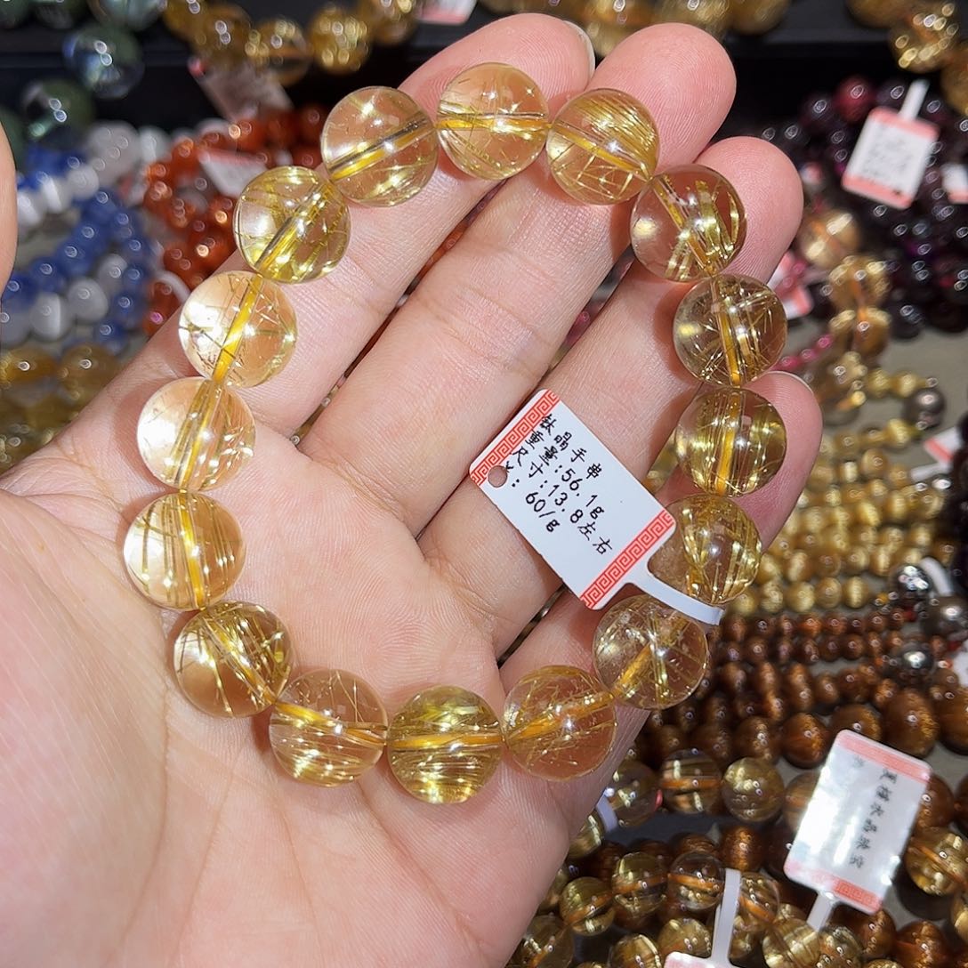 水晶手链未镶嵌钛晶手串