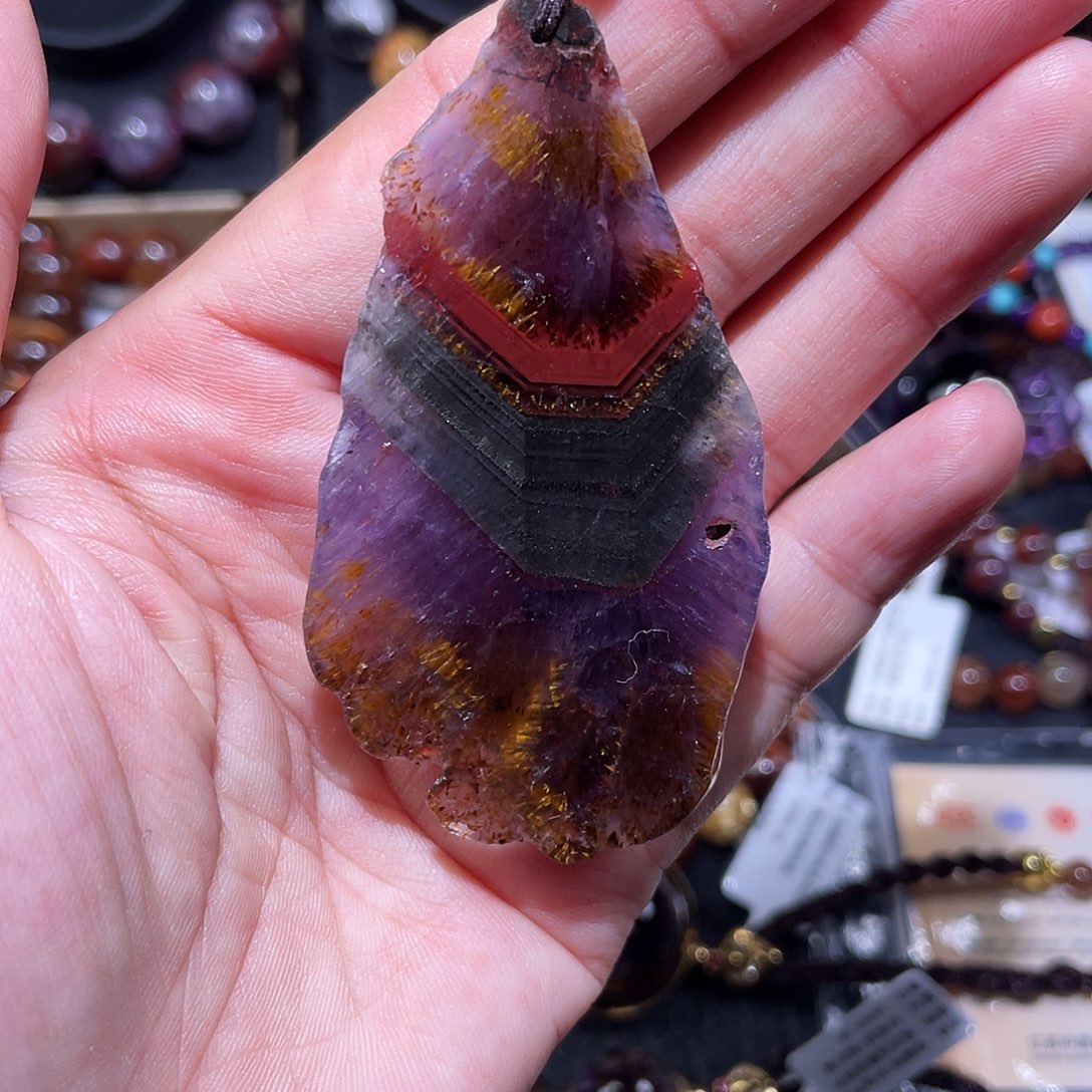 颈饰水晶未镶嵌极光原石